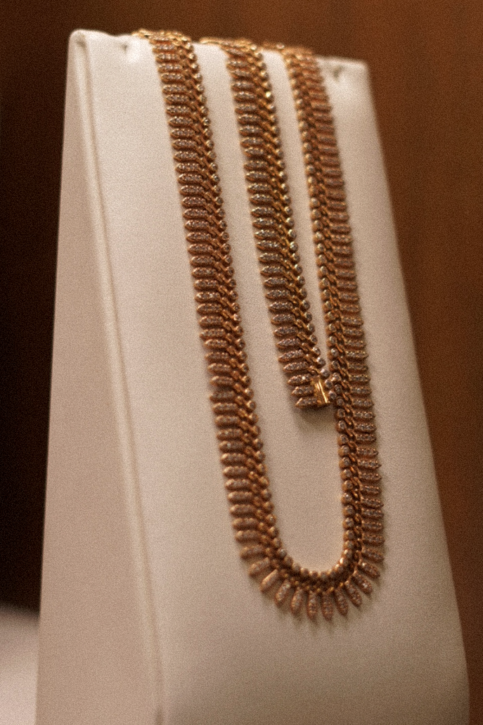 Luxury gold jewellery piece