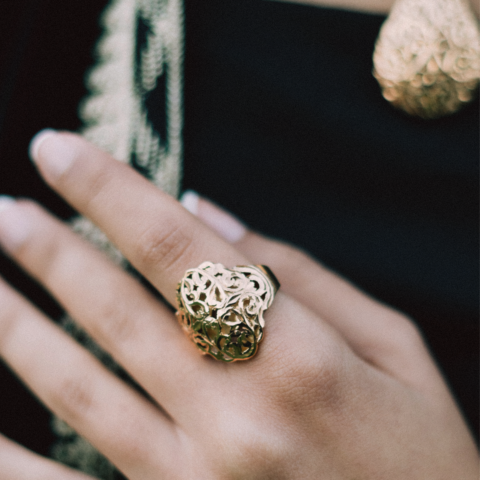 Luxury gold jewellery piece