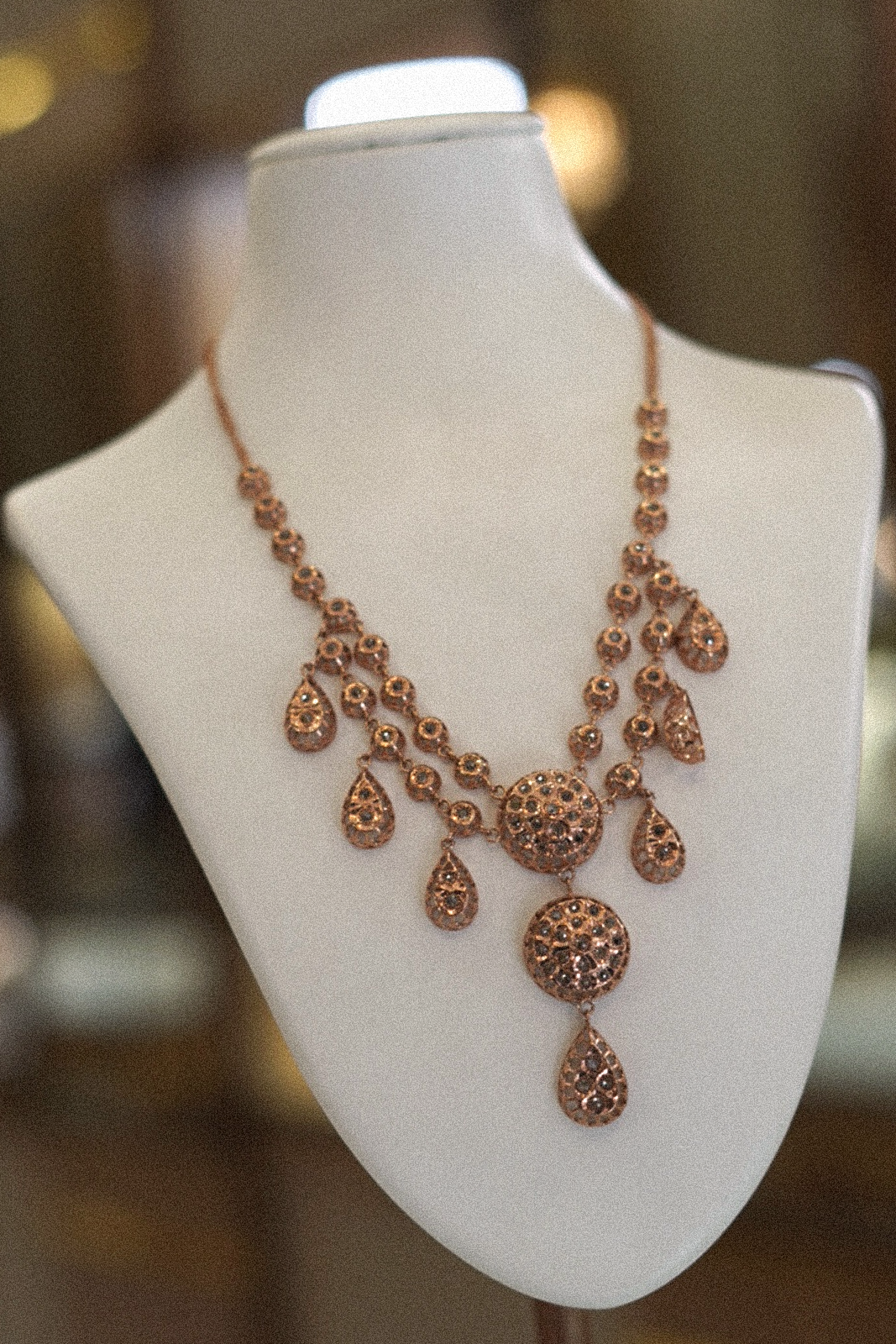 Luxury gold jewellery piece